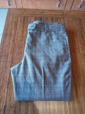 346 BROOKS BROTHERS Caroline fit wool tailored trouser pants in plaid (sz14)